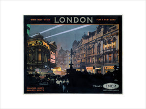 'Piccadilly Circus', LNER poster, 1923-1947.
