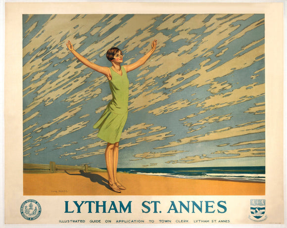 'Lytham St Annes', LMS poster, 1923-1930.