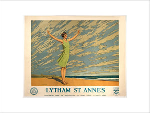 'Lytham St Annes', LMS poster, 1923-1930.