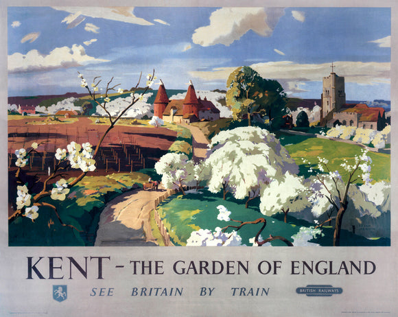 'Kent - The Garden of England', BR poster, 1955.