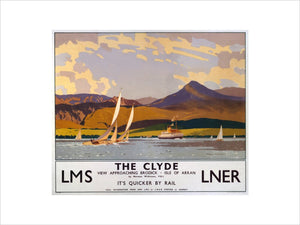 'The Clyde', LMS/LNER poster, 1923-1947.