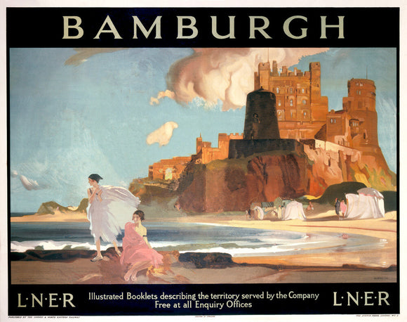 'Bamburgh', LNER poster, 1925.