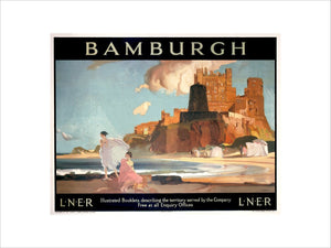 'Bamburgh', LNER poster, 1925.