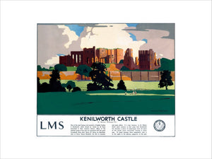 'Kenilworth Castle', LMS poster, 1929.