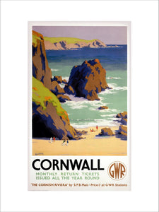 'Cornwall', GWR poster, 1938.