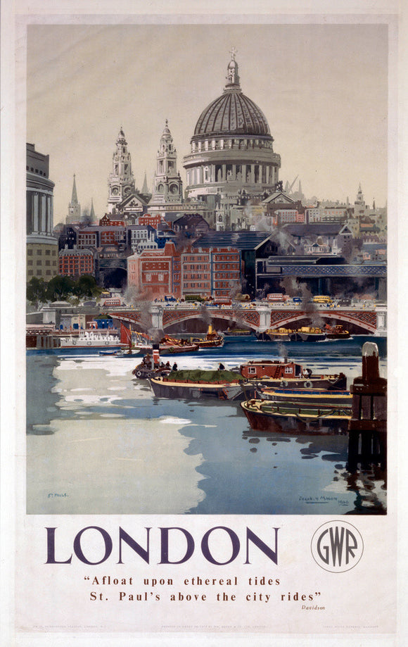 'London', GWR poster, 1923-1947.