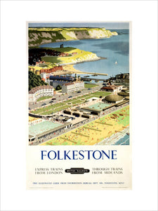 BR(SR) poster. Folkestone by Ronald Lampitt