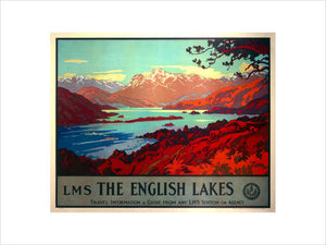 'The English Lakes', LMS poster, 1923-1947.