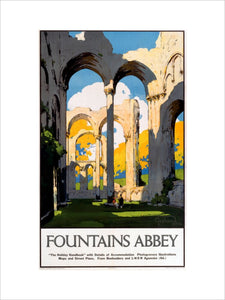 'Fountains Abbey', LNER poster, 1923-1947.