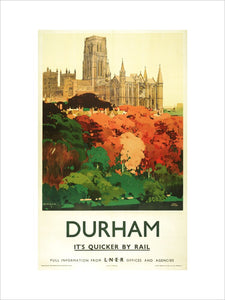 'Durham', LNER poster, 1923-1947.