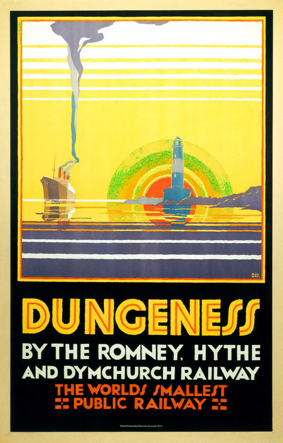 'Dungeness', Romney, Hythe and Dymchurch Railway poster, 1928.
