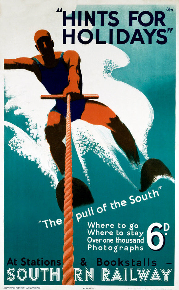 'Hints for Holidays', SR poster, 1938.