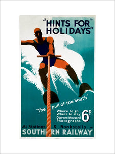 'Hints for Holidays', SR poster, 1938.
