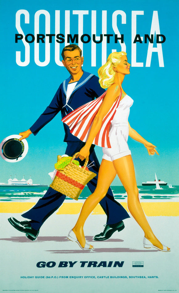 'Southsea and Portsmouth', BR poster, 1962.