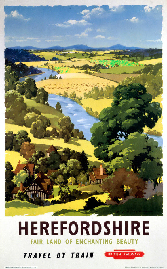 'Herefordshire', BR poster, 1960.
