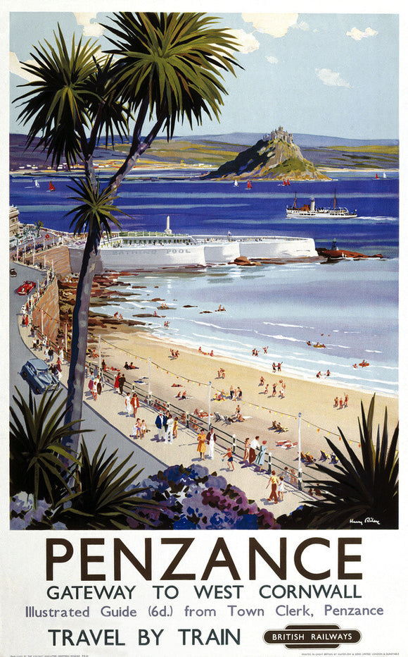 'Penzance', BR poster, 1952.