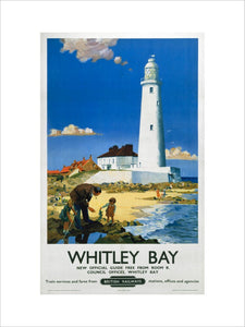 'Whitley Bay', BR poster, 1951.