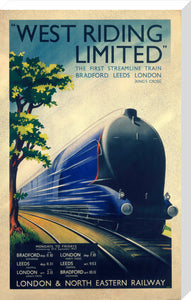 'West Riding Limited', LNER poster, 1938.