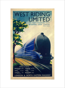 'West Riding Limited', LNER poster, 1938.