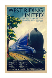 'West Riding Limited', LNER poster, 1938.