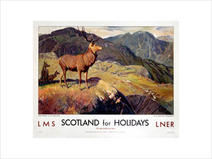 'Scotland for Holidays', LMS/LNER poster, 1923-1947.