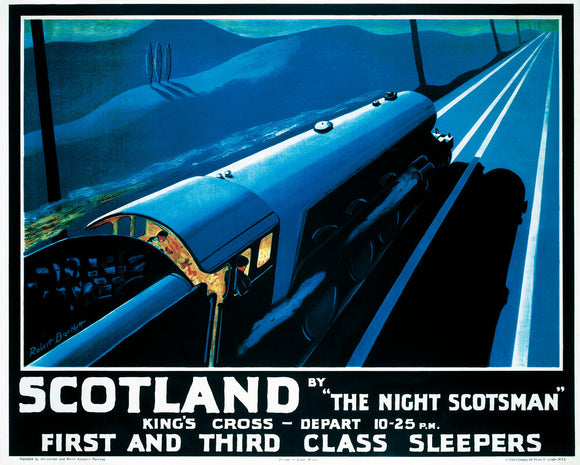 'Scotland by the Night Scotsman', LNER poster, 1932.