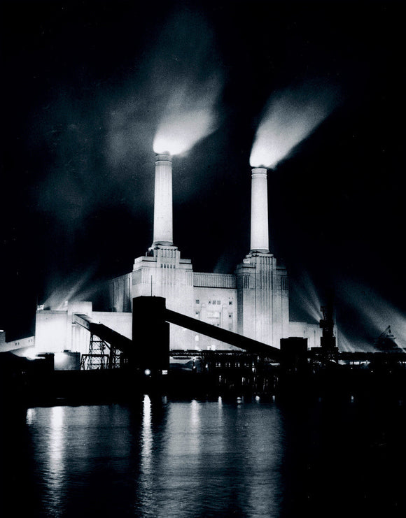 Battersea Power Station, London, 3 January 1956.
