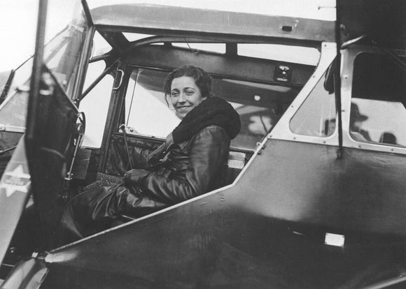 Amy Johnson, British aviator, 8November 1932.