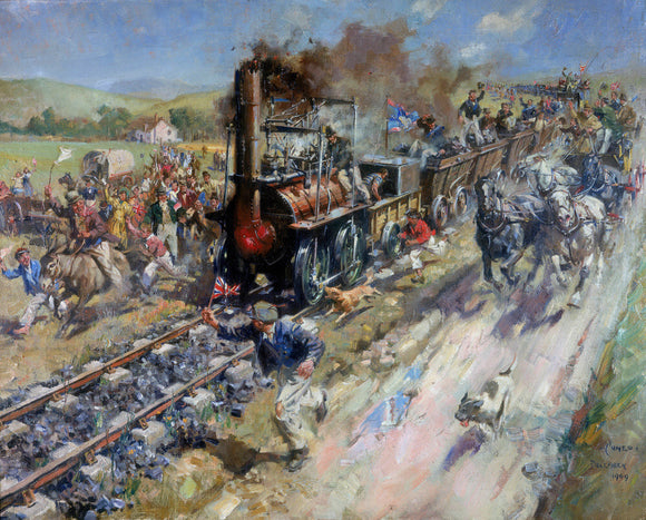'The Opening of the Stockton & Darlington Railway', 1825.