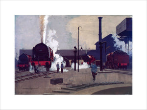 'Ready for the Road', original artwork for LMS poster, c 1930.