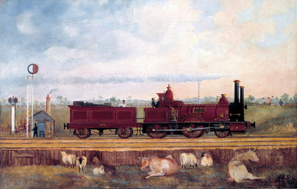 'Dane' London & South Western Railway locomotive no 126, c 1850s.