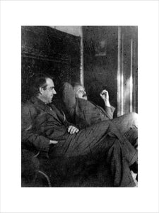 Albert Einstein and Niels Bohr smoking, c 1920.