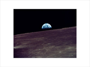 Earthrise over the moon, 1969.