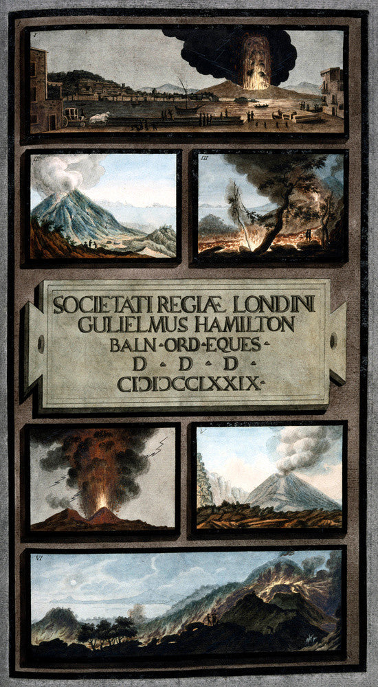 Volcanic activity on Mount Vesuvius, Kingdom of Naples, 1779.
