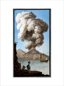An eruption of Mount Vesuvius as seen from Posillipo, Kingdom of Naples, 9 August 1779.