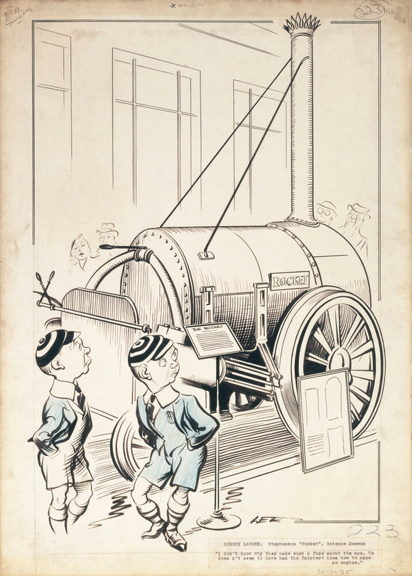 London Laughs - 'Stephenson's Rocket, Science Museum', 1935.