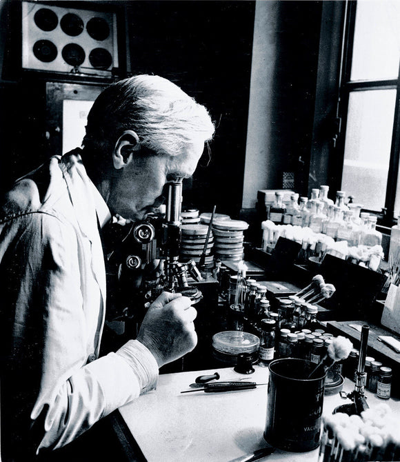 Alexander Fleming, Scottish bacteriologist, 18 December 1943.