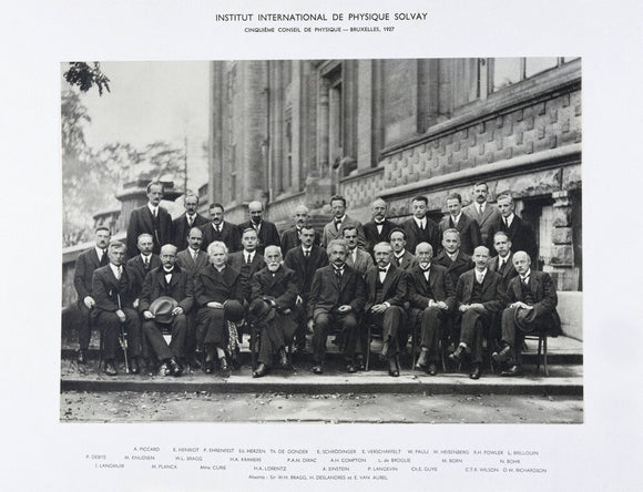 Fifth Solvay Physics Conference, Brussels, 1927.