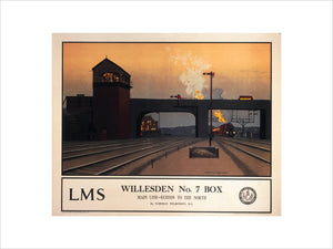 'Willesden no 7 box', LMS poster, 1923-1947.