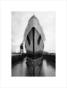 The Queen Mary in dock at Southampton, 29 March 1936.