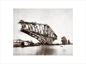 Construction of the Forth Railway Bridge,  1887.