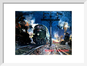'Night Freight', artwork for BR (LMR) poster