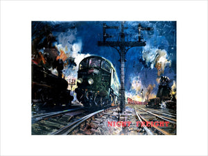 'Night Freight', artwork for BR (LMR) poster