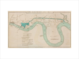 London Docks on the River Thames, 1796.