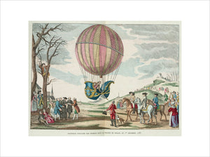 Balloon ascent by Charles, Prairie de Nesles, France, 1 December 1783.