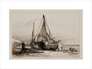 'Brighton Fishing Boats on the Beach', 1829.