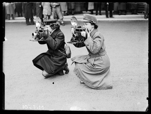 Two war photographers, 13 February 1945.
