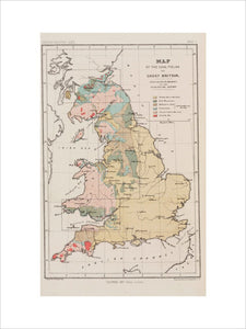 Map of the coal fields of Great Britain, 1869.