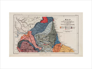 Map of the coal fields of northern England, 1869.