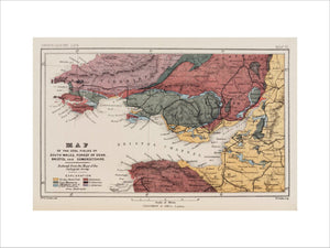 Map of the coal fields of South Wales, 1869.